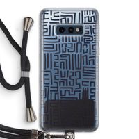 Moroccan Print: Samsung Galaxy S10e Transparant Hoesje met koord