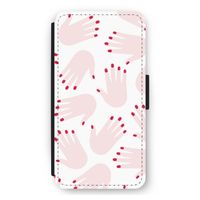 Hands pink: iPhone 11 Pro Max Flip Hoesje