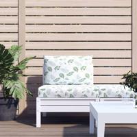 VidaXL Palletkussens 2 st bladpatroon oxford stof