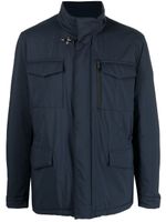 Fay veste zippée à design multi-poches - Bleu