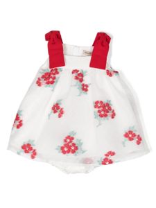 Hucklebones London ensemble robe à fleurs - Blanc