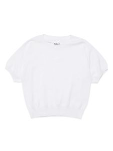 MM6 Maison Margiela Kids pull à manches crop - Blanc