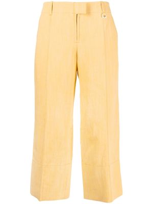 Jacquemus pantalon en lin Le Pantalon Areia - Jaune