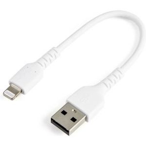 StarTech.com RUSBLTMM15CMW mobiele telefoonkabel Wit 0,15 m USB A Lightning