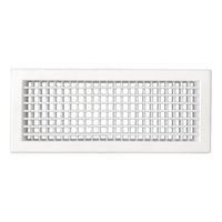 Wandrooster Vta-8110d (inbouw) Staal - 400x150mm – Met Dubbele Instelbare Schoepen