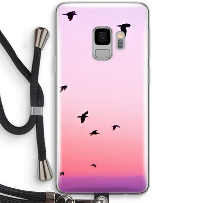 Fly away: Samsung Galaxy S9 Transparant Hoesje met koord