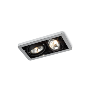 Trizo21 - R52 in GU10 zwart ring Plafondlamp