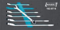 HAZET Ratel-ring-steeksleutelset 163-97/6 · Buitentwaalfkant tractieprofiel · 6-delig · 8 · 10 · 12 · 13 · 17 · 19 HAZET Ratel-ring-steeksleutelset 163-97/6 · Buitentwaalfkant tractieprofiel · 6-delig · 8 · 10 · 12 · 13 · 17 · 19