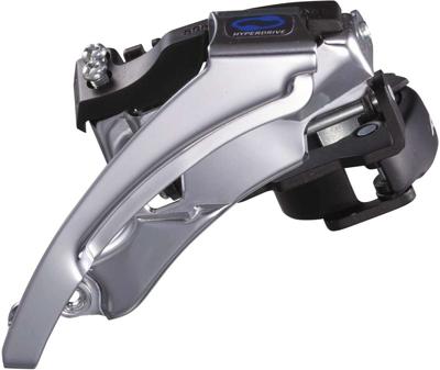 Voorderailleur 3 x 7/8-speed Shimano Altus M310 top swing / dual pull 40T - Zwart/Zilver Voorderailleur 3 x 7/8-speed Shimano Altus M310 top swing / dual pull 40T - Zwart/Zilver