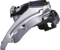 Voorderailleur 3 x 7/8-speed Shimano Altus M310 top swing / dual pull 40T - Zwart/Zilver