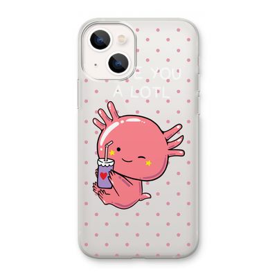 Love You A Lotl: iPhone 13 mini Transparant Hoesje