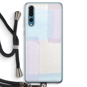 Square pastel: Huawei P20 Pro Transparant Hoesje met koord