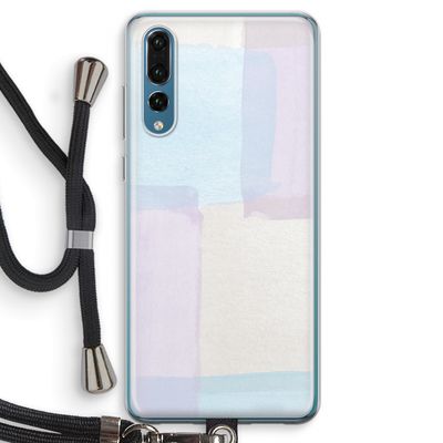 Square pastel: Huawei P20 Pro Transparant Hoesje met koord