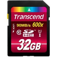 Transcend 32GB SDHC CL 10 UHS-1 flashgeheugen MLC Klasse 10 - thumbnail