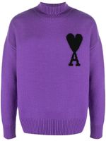 AMI Paris pull Ami de Coeur à col roulé - Violet