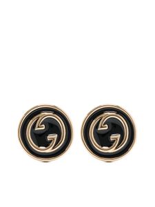 Gucci Blondie enamel stud earrings - Or