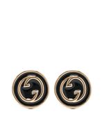 Gucci Blondie enamel stud earrings - Or