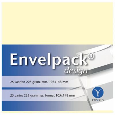 Enkele kaart papyrus envelpack a6 105x148mm ivoor