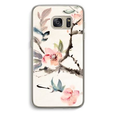 Japanse bloemen: Samsung Galaxy S7 Transparant Hoesje