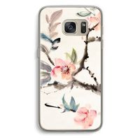Japanse bloemen: Samsung Galaxy S7 Transparant Hoesje