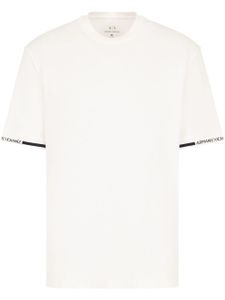 Armani Exchange t-shirt en coton à logo imprimé - Blanc