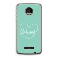 Forever heart pastel: Motorola Moto Z Force Transparant Hoesje