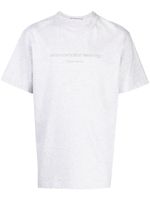 Alexander Wang t-shirt pailleté à logo en relief - Gris