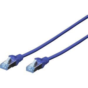 Digitus DK-1531-005/B RJ45 Netwerkkabel, patchkabel CAT 5e SF/UTP 0.50 m Blauw 1 stuk(s)