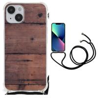 iPhone 14 Plus Stevig Telefoonhoesje Old Wood