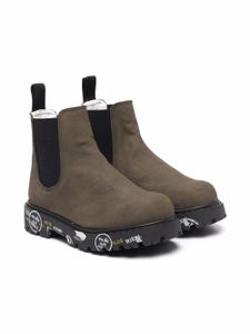 Premiata Kids bottines à semelle contrastante - Vert