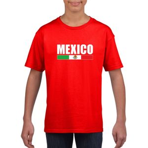 Rood Mexico supporter t-shirt voor kinderen