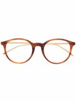 Boucheron Eyewear lunettes de vue à monture ronde - Marron