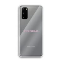 kwetsbaar: Samsung Galaxy S20 Transparant Hoesje