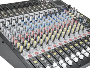 Omnitronic LMC-2642FX Console-mengpaneel Aantal kanalen:16 USB-aansluiting