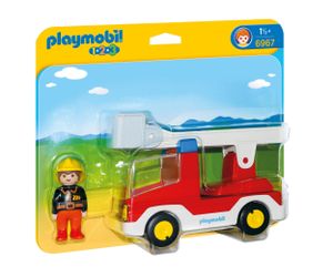 PlaymobilÂ® 1.2.3 6967 Brandweerwagen met ladder