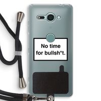 No time: Sony Xperia XZ2 Compact Transparant Hoesje met koord