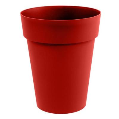 EDA Toscane Bloempot - kunststof - rood - D44 x H53 cm - binnen- en buitenshuis