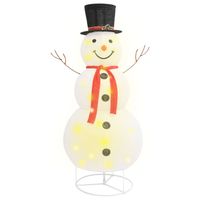 The Living Store Sneeuwpop Kerstdecoratie - 180 cm - Energiezuinige LEDs en 8 lichteffecten - Met verlengkabel en - thumbnail