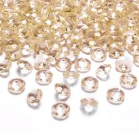 300x Hobby/decoratie gouden diamantjes/steentjes 12 mm/1,2 cm