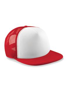 Beechfield CB645 Vintage Snapback Trucker Cap - Classic Red/White - One Size