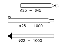 Campking Stormstok 22/25mm 170*250cm