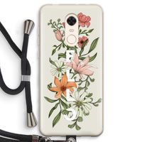 Hello bloemen: Xiaomi Redmi 5 Transparant Hoesje met koord