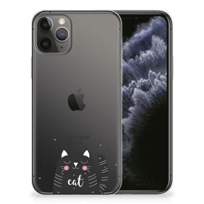 Apple iPhone 11 Pro Telefoonhoesje met Naam Cat Good Day Apple iPhone 11 Pro Telefoonhoesje met Naam Cat Good Day