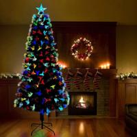 Kunstkerstboom met decoratieve touwlichten Groen 240 cm PVC