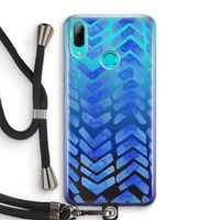Blauwe pijlen: Huawei P Smart (2019) Transparant Hoesje met koord