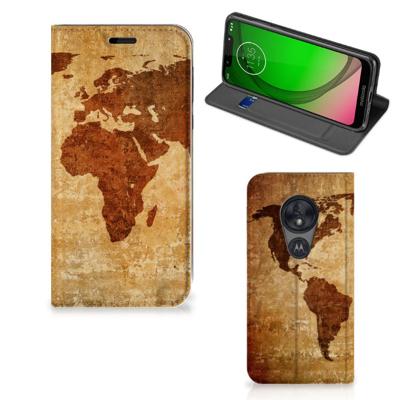 Motorola Moto G7 Play | Book Cover | Wereldkaart