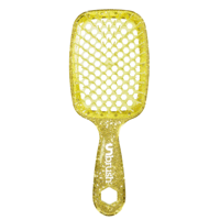 UNbrush Detangling Hair Brush Glitter - Amber Yellow
