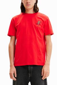 T-shirt met korte mouwen en vogel - RED - S