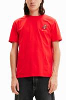 T-shirt met korte mouwen en vogel - RED - S - thumbnail