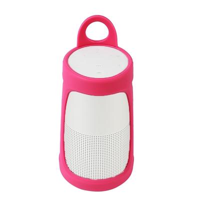 Draagbare silica gel Bluetooth Speaker beschermhoes voor BOSE SoundLink revolve + (Rose Red)